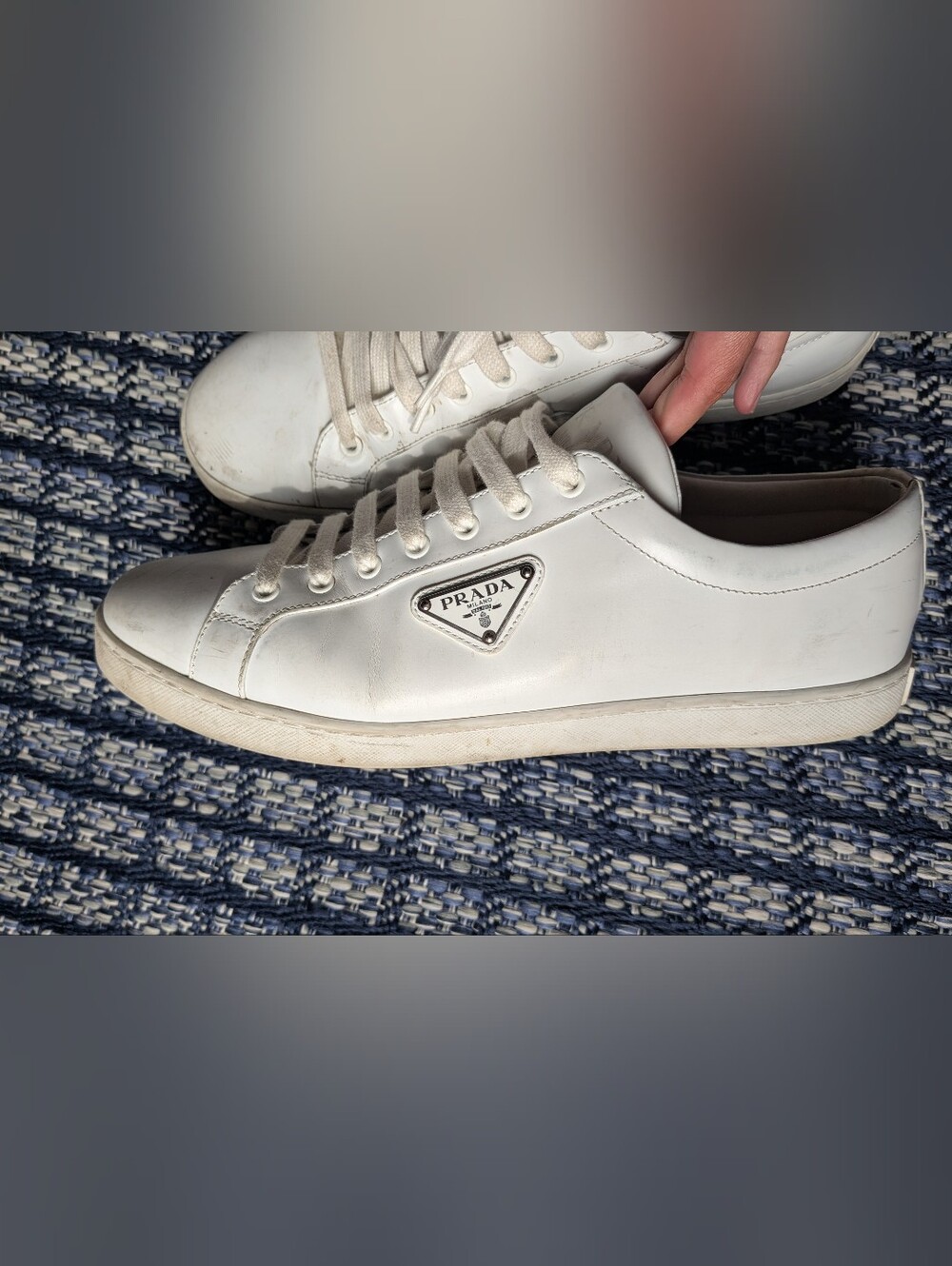 Prada Men’s White Sneakers - Picture 2 of 16